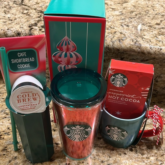 Starbucks Coffee Mug, Tumbler, Cold Brew, Shortbread Cookie Peppermint Cocoa Set - Picture 10 of 11